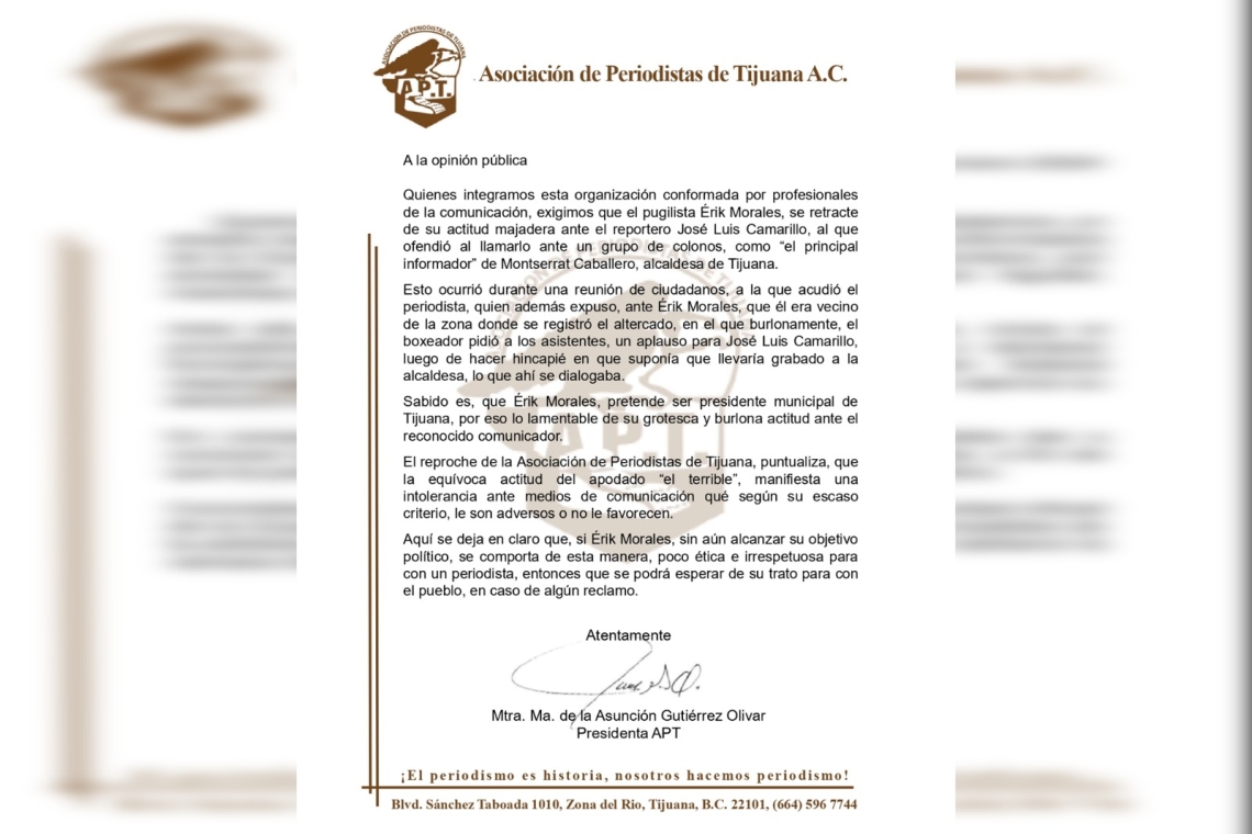 Asociación de Periodistas de Tijuana, A.C 