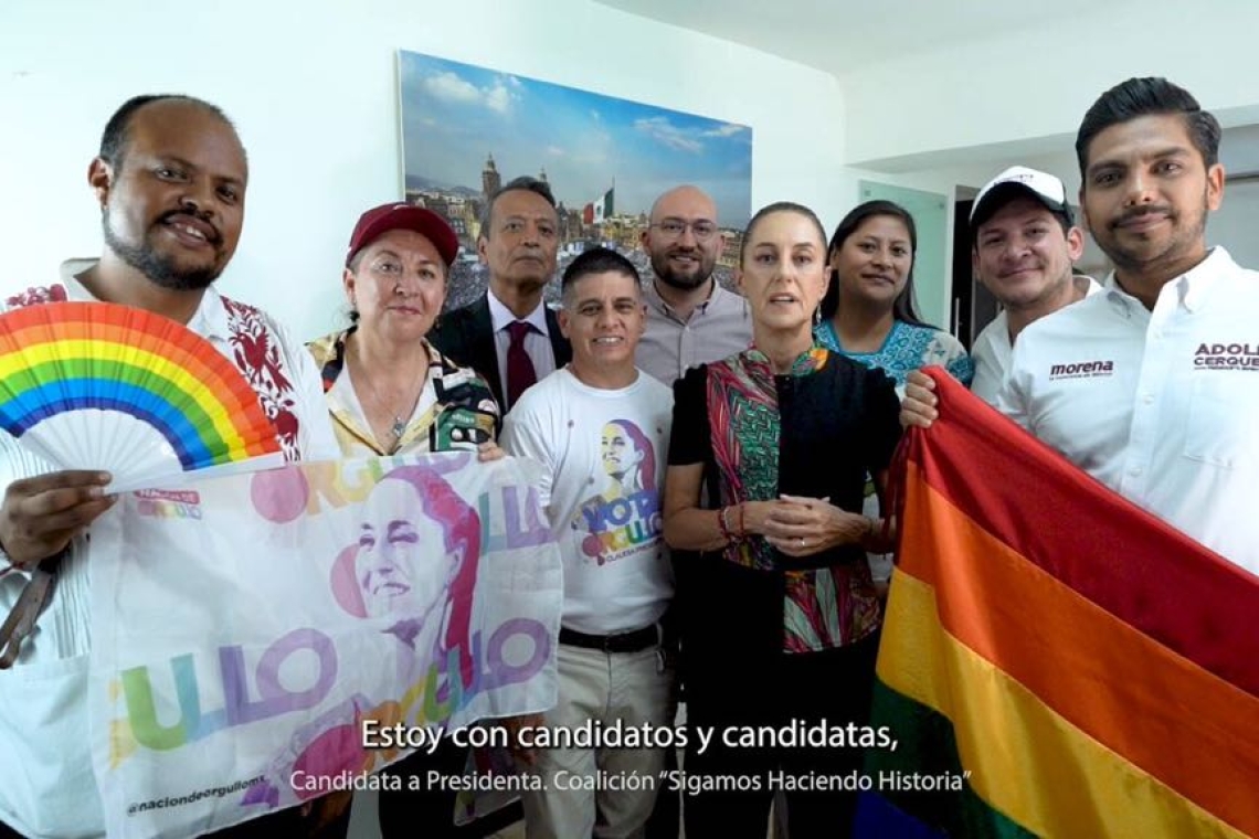 NO HAY TRANSFORMACIÓN SIN LA AMPLIACIÓN DE LOS DERECHOS DE LAS PERSONAS LGBTI: CLAUDIA SHEINBAUM