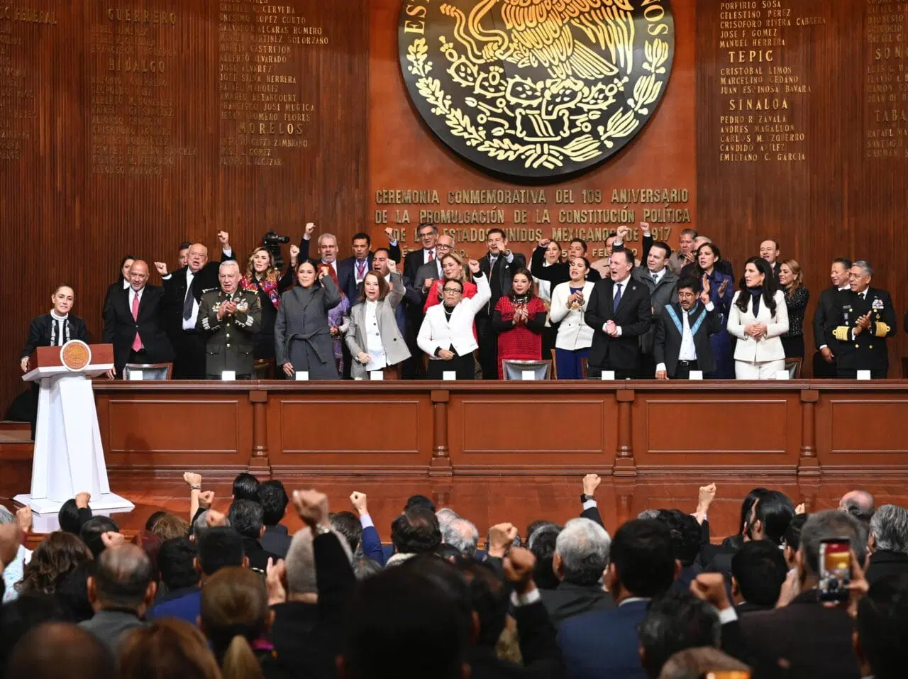 Mensaje de la presidenta en el 109 aniversario de la Constitución.