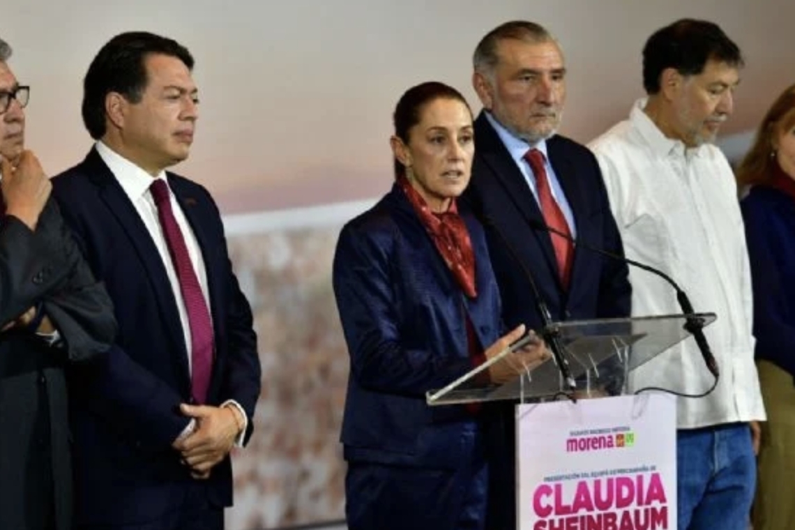 SHEINBAUM PRESENTA SU EQUIPO DE PRECAMPAÑA