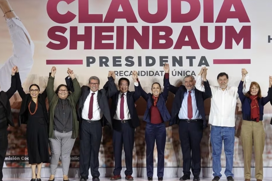 PRIMER EQUIPO DE SHEINBAUM PARA CONTIENDA PRESIDENCIAL 
