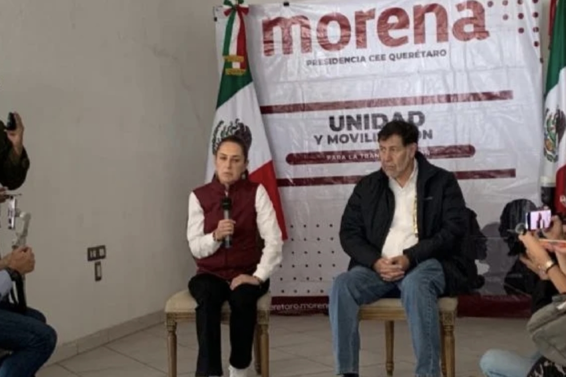SHEINBAUM JUSTIFICA SU VISITA CON AMLO