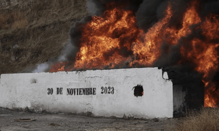 DROGA DECOMISADA EN BC ES INCINERADA 