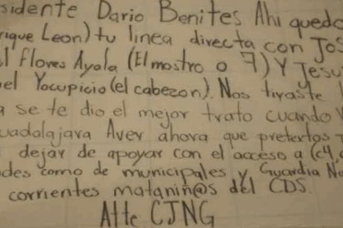 LE DIRIGEN NARCOMANTA A ÉL PRESIDENTE MUNICIPAL DE TECATE  