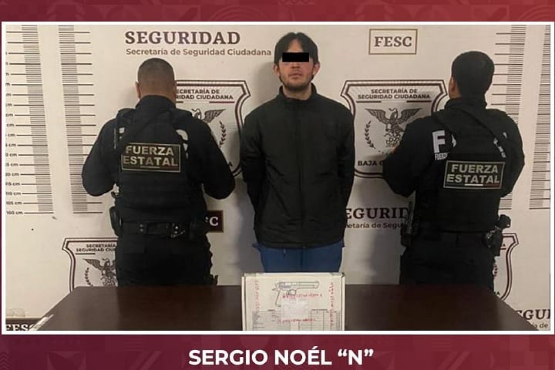 ASEGURA FUERZA ESTATAL ARMA Y VEHÍCULO CON BLINDAJE EN TIJUANA 