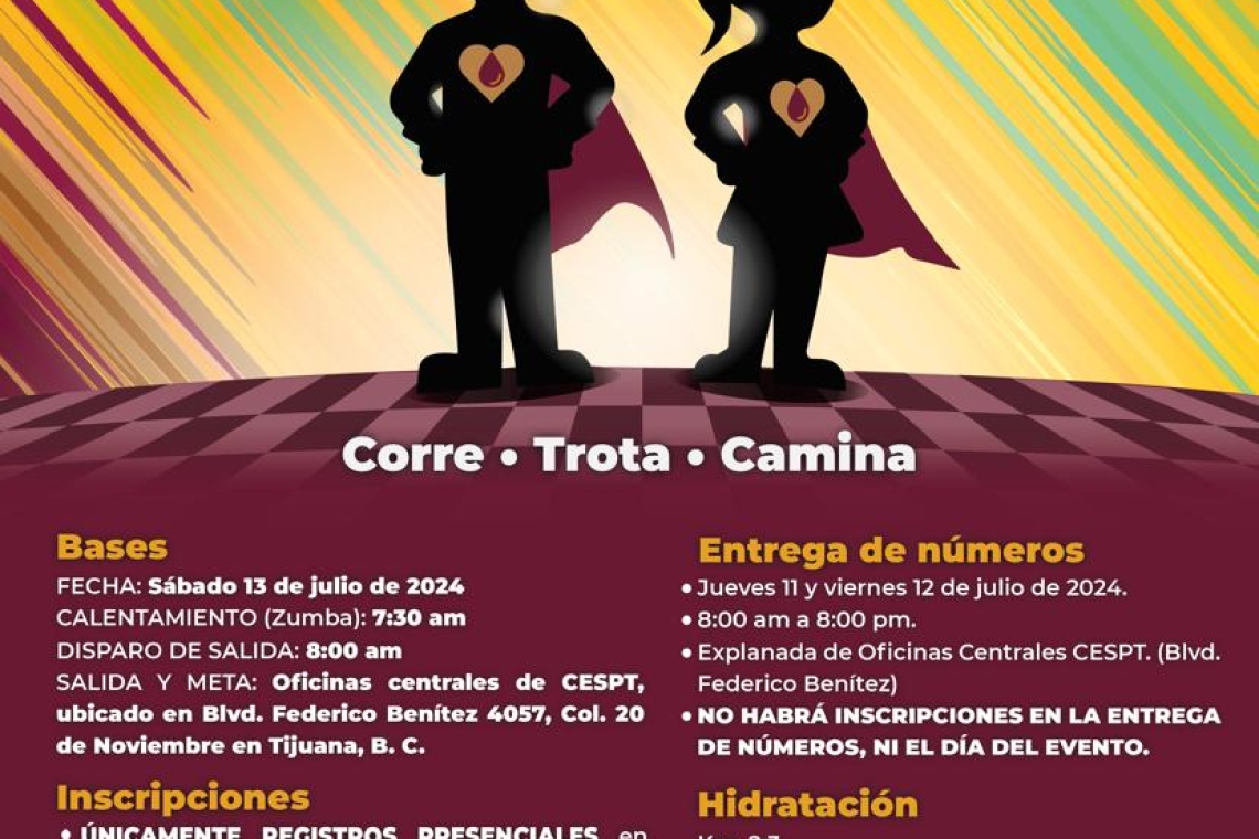 CONVOCA CESPT A SEGUNDA EDICIÓN DE LA CARRERA RECREATIVA GUARDIÁN DEL AGUA 5K 
