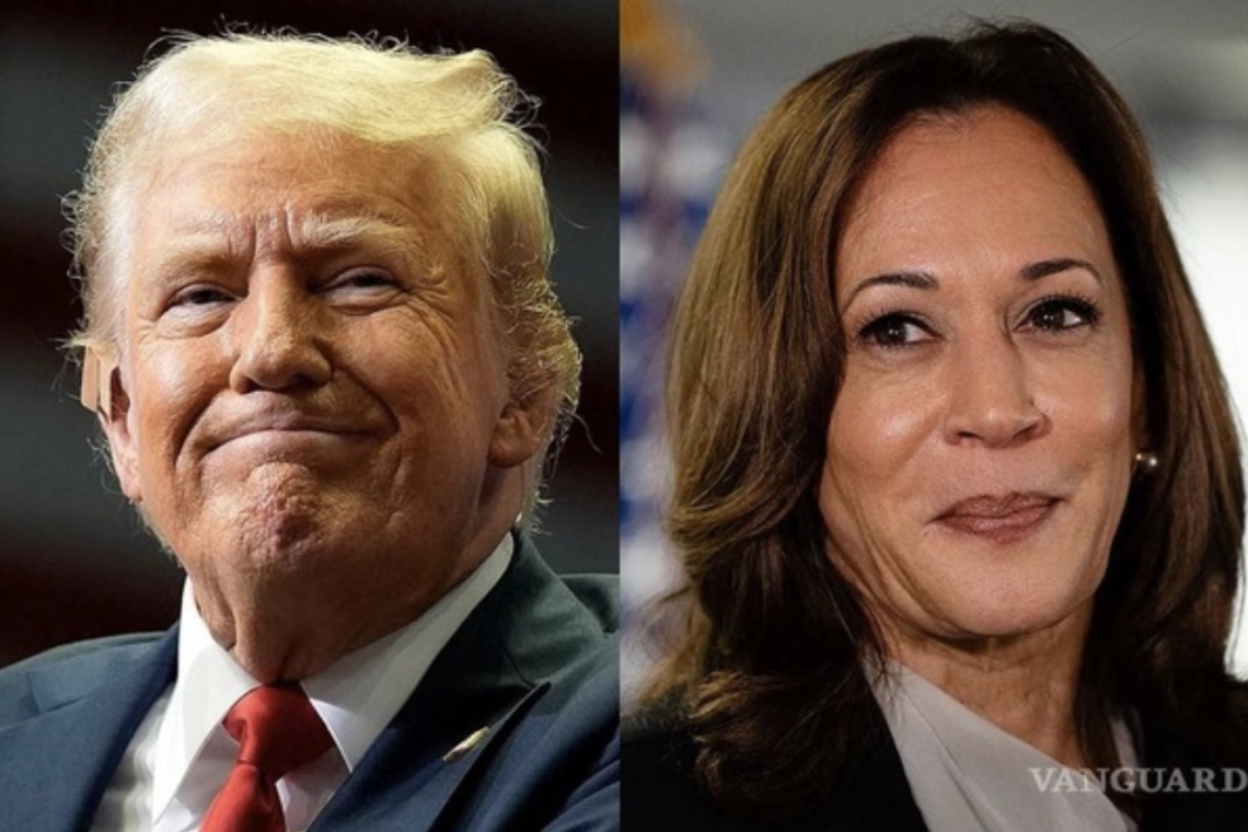 REBASA KAMALA HARRIS A DONAL TRUM EN INTENCIÓN DE VOTO EN ESTADOS CLAVE DE EU