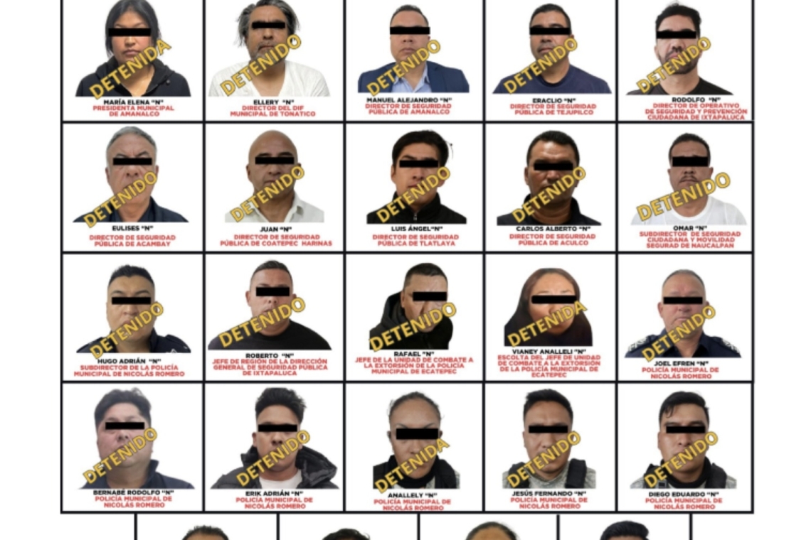 Informe revela corrupción Operación Enjambre: Van 24 autoridades y altos mandos policiales ligados con el narco