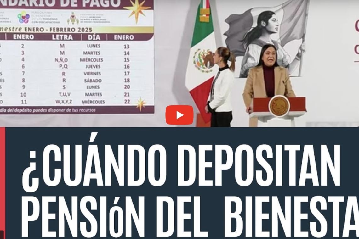 Bienestar dispersa pagos ¿Cuándo depositan la Pensión Bienestar? Revisa monto y CALENDARIO del 2 a 22 de enero