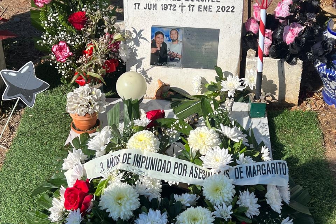 Periodístas exigen justicia absoluta por asesinatos de Margarito y Lourdes.