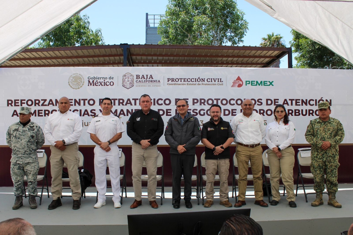 Presenta PEMEX y Protección Civil Estatal protocolo ante emergencias por hidrocarburos 