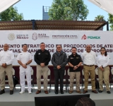 Presenta PEMEX y Protección Civil Estatal protocolo ante emergencias por hidrocarburos 