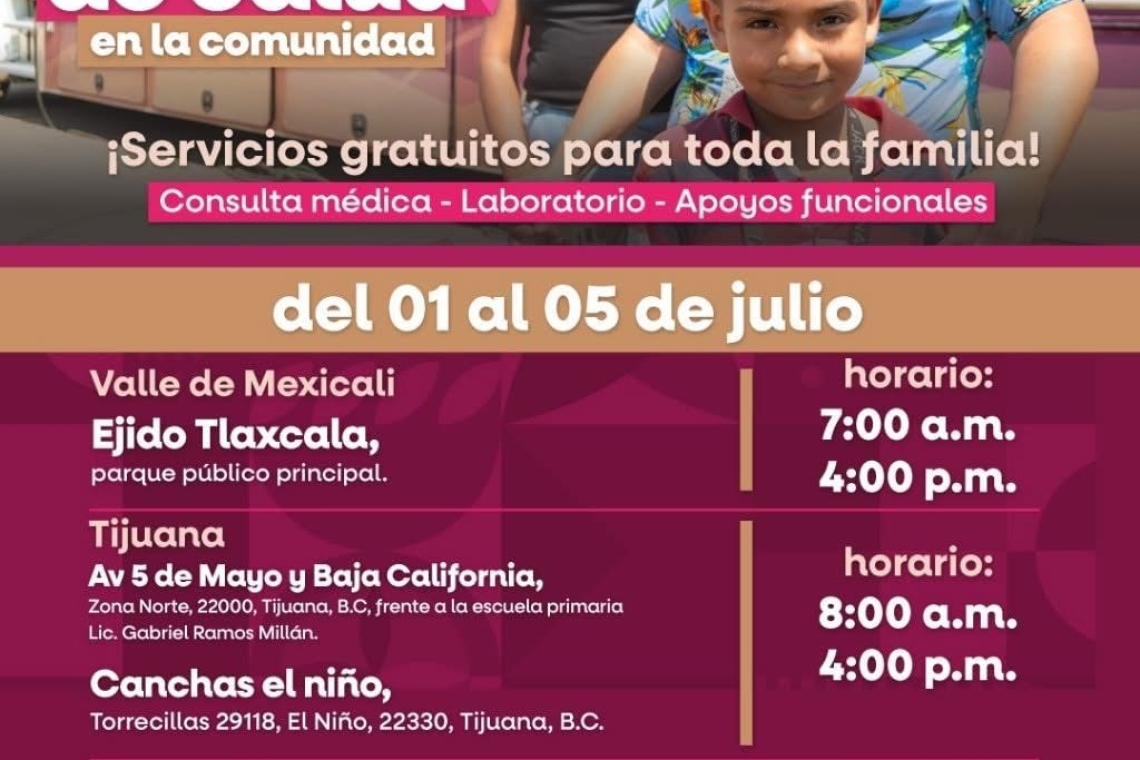 Llegan Caravanas de Salud