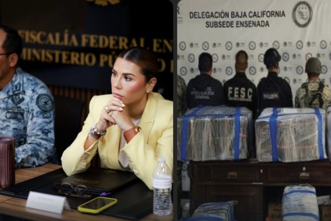 Arrestos, decomiso de drogas y armamento, logros en BC, contra el crimen.