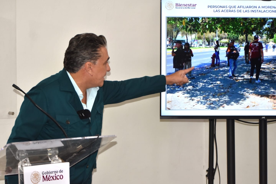Presenta Ruiz Uribe rostros de personas que anduvieron afiliando en las oficinas de bienestar federal 