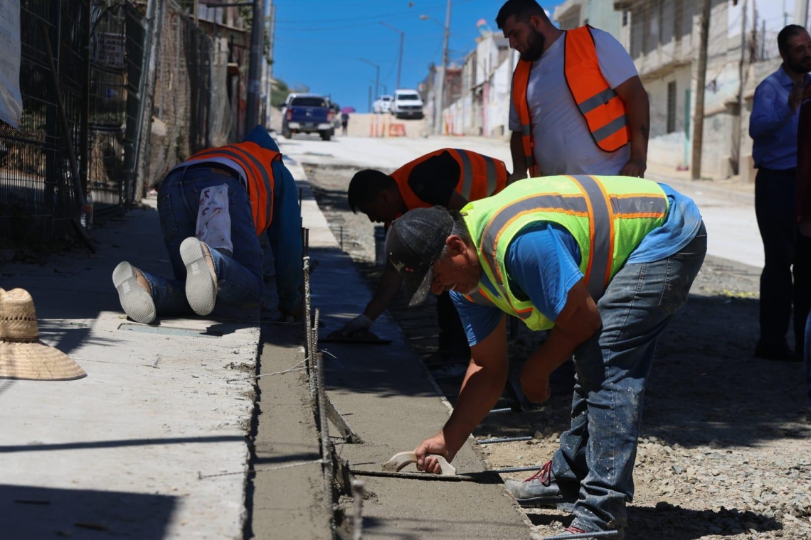 Avanzan obras en la Delegación La Presa y Cerro Colorado 
