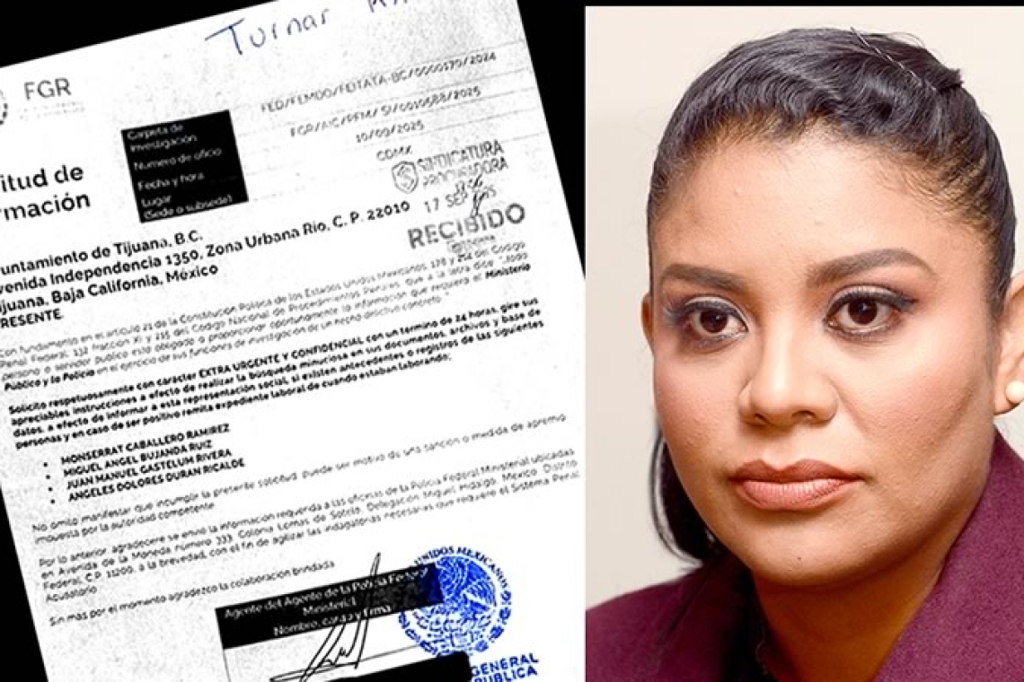 Caballero, investigada por crimen organizado
