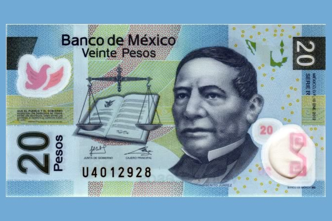  Banxico inicia retiro del billete de 20 pesos con Benito Juárez