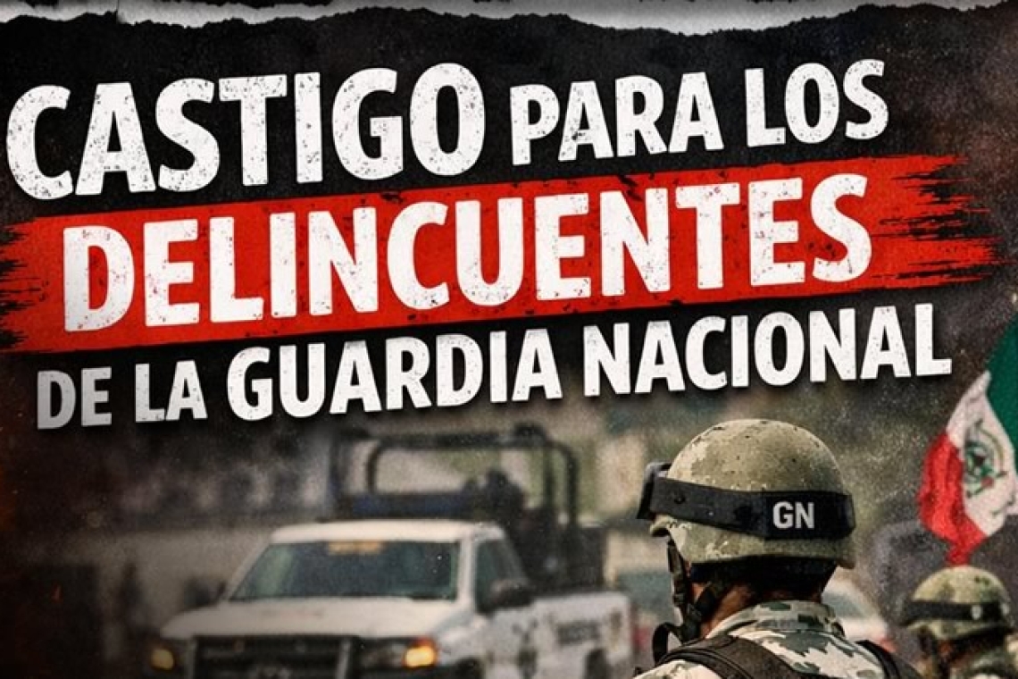 Protesta contra la GUARDIA NACIONAL.