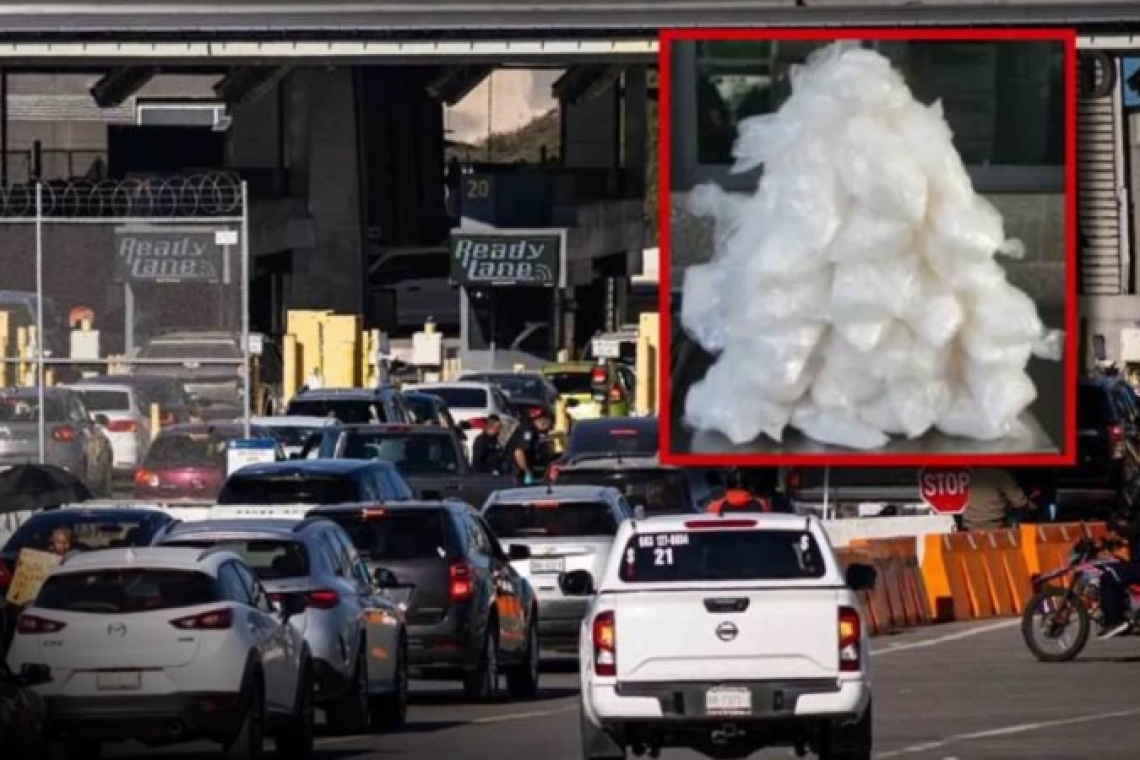 Decomisan 2.8 millones de dólares en fentanilo en el cruce de San Ysidro