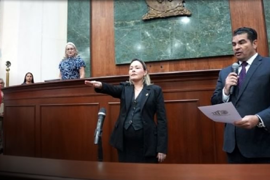 Congreso de Sinaloa designa a Yeraldine Bonilla como gobernadora interina