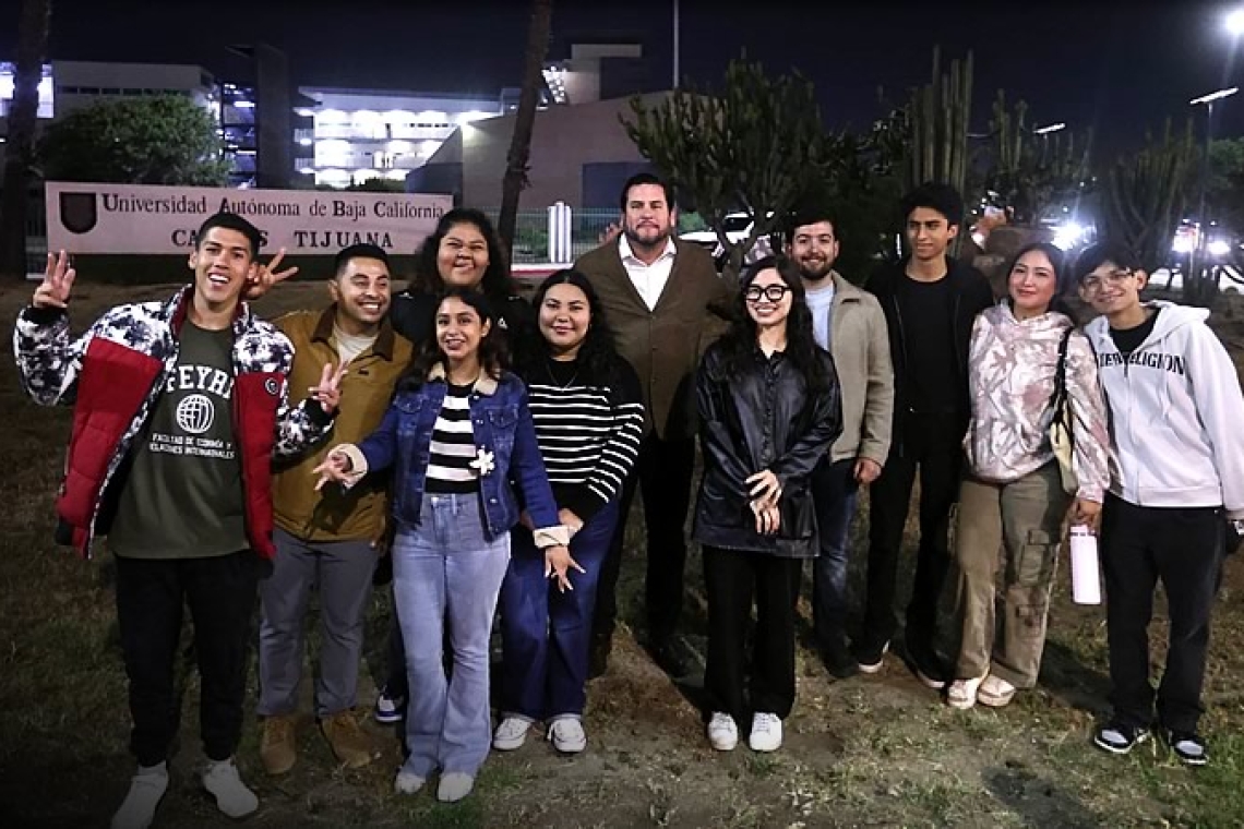 Inaugura Ismael Burgueño Sendero Seguro en las inmediaciones de UABC