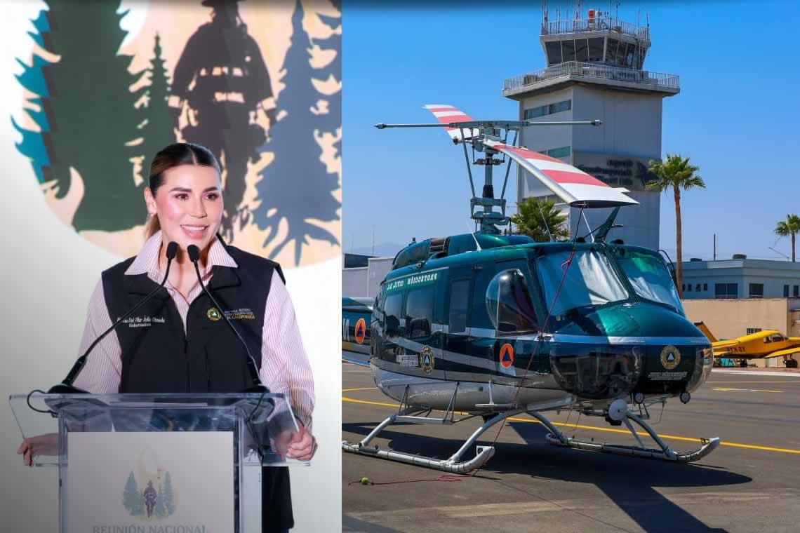 REFUERZA GOBERNADORA MARINA DEL PILAR COMBATE A INCENDIOS FORESTALES CON MÁS BRIGADAS Y HELICÓPTERO ESPECIALIZADO