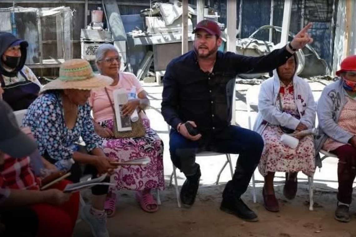 Ismael Burgueño fortalece en San Quintín la organización territorial de la Cuarta Transformación