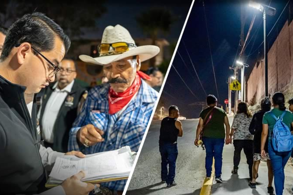 Constata Abdiel Gutiérrez Coronado Sendero Seguro en la colonia El Pípila