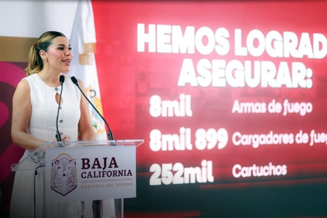 Baja California continúa fortaleciendo el combate al tráfico y uso ilegal de armas.