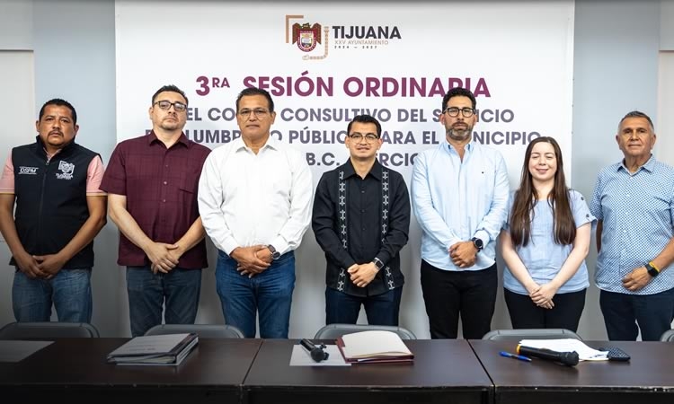 Encabeza presidente municipal de Tijuana 3era. Sesión Ordinaria del Comité Consultivo del Servicio de Alumbrado Público