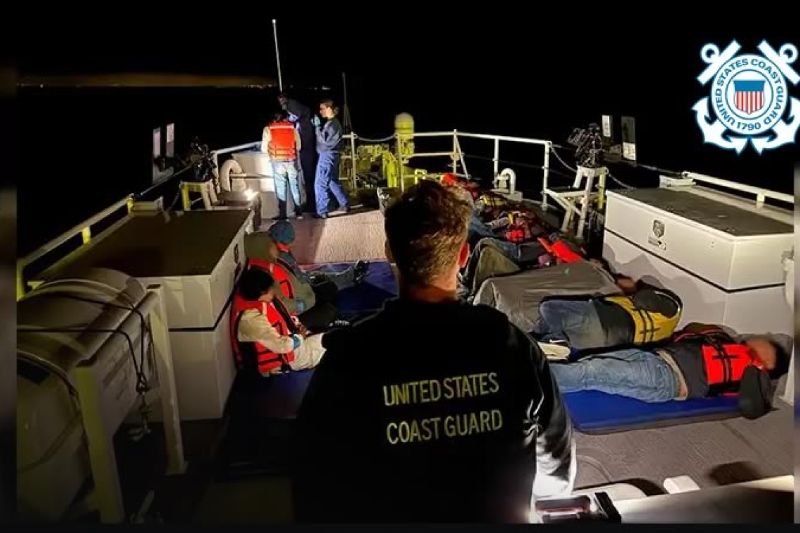 La Guardia Costera detiene a 16 migrantes a 21 millas al oeste de San Diego