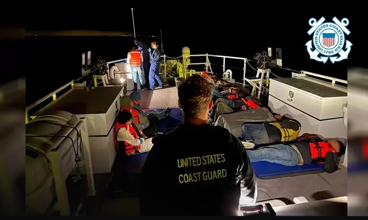 La Guardia Costera detiene a 16 migrantes a 21 millas al oeste de San Diego